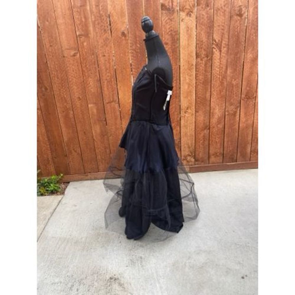 Gunne Sax by Jessica McClintock Dress Gown Formal, Prom, Black Dress NWT - Picture 11 of 11